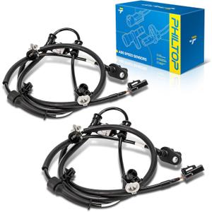 PHILTOP 2PCS Rear ABS Wheel Speed Sensor Replacement for Santa Fe 2007-2018, Santa Fe Sport 2013-2018, Sorento 2011 2013-2015, Veracruz 2007-2012, Santa Fe XL 2019,ALS2537
