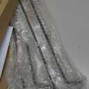 Wallniture Brix Wine Glass Holder Under Cabinet Kitchen Organization and Storage for Kitchen Decor, Black Iron 17 Inch Set of 2