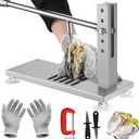 Oyster Clam Opener Machine Adjustable Oyster Shucker Machine Shucker Tool Set Including Knives, Glove and G-Clip, Seafood Tools for Hotel Family Buffet