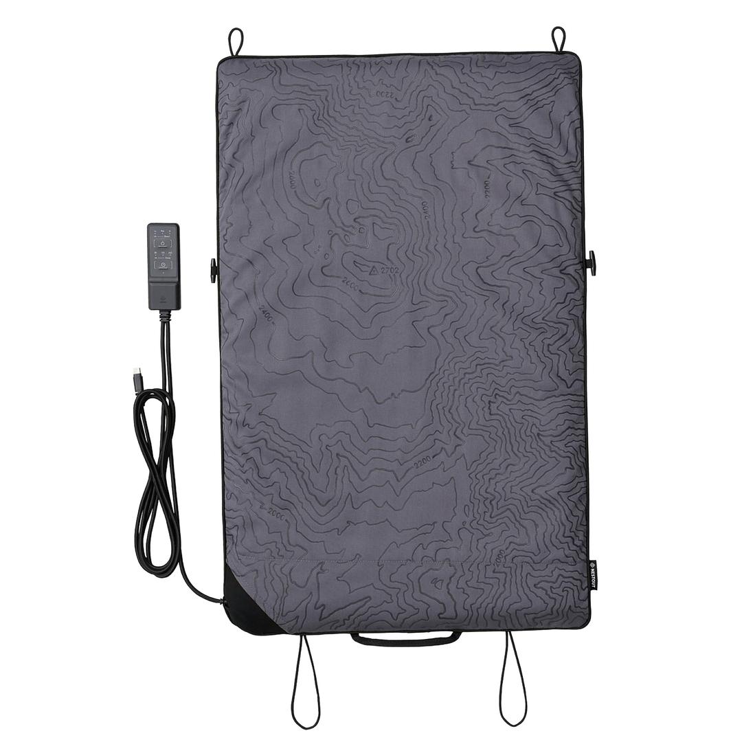 NESTOUT 60W USB-C Heated Camping Pad for Chairs & Sleeping Bags, Gray
