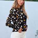 AUTOMET Womens Basic Long Sleeve Crewneck, Plus Size Winter & Spring Top, Casual Fall Tee for Teacher & Everyday Outfits (Medium, Pumpkin)