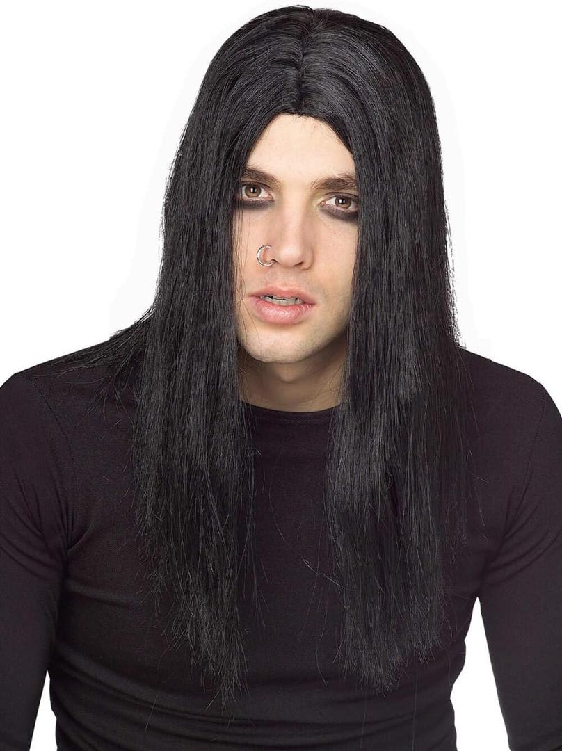 Rubies Evildoer Black Wig for Adults, Men's No Size