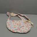 Floral Print Pet Carrier Bag for Small Dogs and Cats, Hands-Free Design Dog Purses (Red Floral, Small)