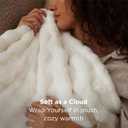Bedsure Cloud Bubble Blanket, Soft Cozy Throw, Off White, 50"×60"