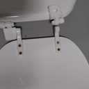 BEMIS 790TDGSL Commercial Heavy Duty Closed Front Toilet Seat with Cover, Industrial No Slam Seat with Secure Installation, Made in USA, Round, White