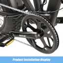 Bike Crankset for Ebike: 48T/52T Universal Bike Crankset Set Double Chain Cover 170mm Aluminium Alloy Arm for Single Speed and 6/7/8 Speeds Electric Bikes, Fat Tire Bike (Crank Removal Tool Included)