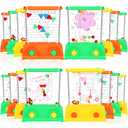 Zhanmai 16Pcs Handheld Water Game Arcade Water Ring Toss Water Tables for Beach Toy Party Favor Fun Game Entertainment, Without Water (Assorted,Stylish)