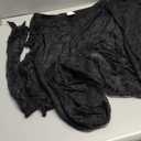 Kafiloe Sexy 3 Piece Outfits for Women Clubwear Lace Tube Mini Dress Top with Stockings Set Birthday Outfits (Large, Black)