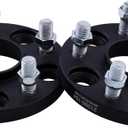 VLAOSCHI Black Forged 5x120 Hubcentric Wheel Spacers 20mm with 14x1.5 Studs 64.1mm Hub Bore Compatible with Honda-Acura-Tesla for Odyssey Pilot Ridgeline MDX | 2012+ Model S | 2016+ Mode X - Pack of 2