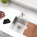 12 Inch Undermount Bar Sink Workstation, BoomHoze 12 x 15 Stainless Steel Wet Bar Kitchen Prep Single Bowl 16 Gauge Small Kitchen Sink with Cutting Board and Assembly, 12"x15"x9"