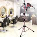 Klvied Wig Stand Tripod Upgraded, Mannequin Head Stand Double Locking, Reinforced Metal Wig Head Stand with Tool Tray, Rose Gold (53.5 Inches)