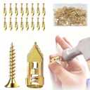 200PCS Self Drilling Drywall Anchors with Screws, Zinc Plated Steel | Includes 100 Sheetrock Anchors & 100 Zinc Expansion Screws ideal for drywall projects, wall mounting and DIY improvements
