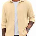 COOFANDY Mens Shirt Jacket Mens Fleece Jacket Men's Fashion Jackets Button Jacket For Men (XL)