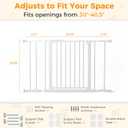 NEWBULIG 30" Tall Baby Gate for Stairs and Doorways, Pressure Mounted