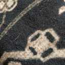 RELEANY Area Rugs 8'x10' Washable Non-Slip, Floral Vintage Distress Print Pattern Medallion Carpet for Living Room Bedroom Dining Room, Black Brown Neutral Dark Tan