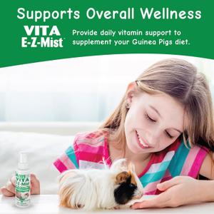 Oasis Vita E-Z Mist All-in-1 Multivitamins for Guinea Pigs - Daily Vitamin Supplement Supports Healthy Bones & Teeth, Joints & Digestion, Promotes Healthy Skin Coat, 2-Ounces, Best By 08/27 2 Pack