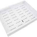 Expandable Pull out Cabinet Organizer, Adhesive Slide Out Drawers for Kitchen Cabinet, Cabinet Roll out Storage Shelves for Pantry Under Sink Organization Bathroom (White)