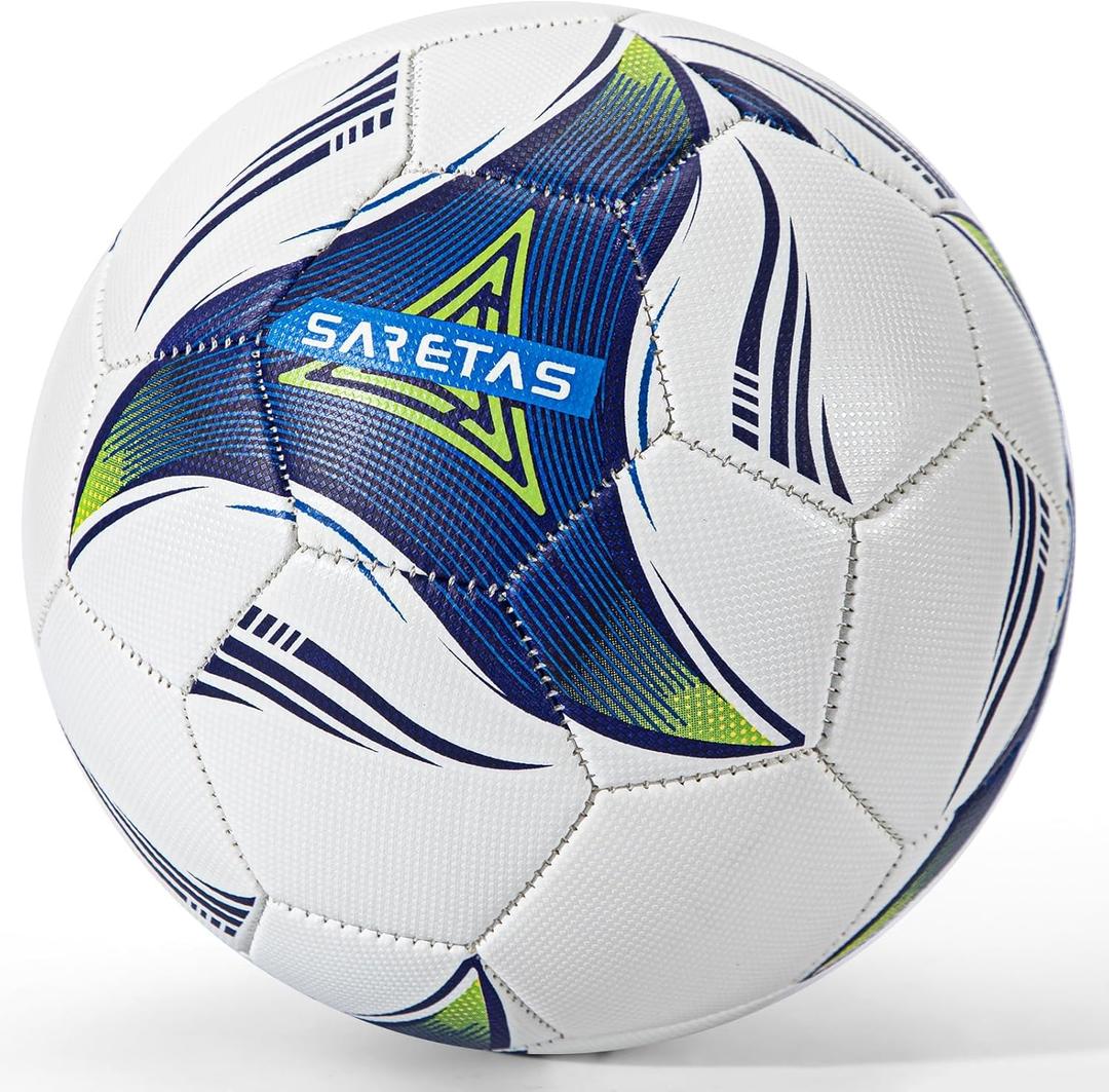 Size 3/4 Soccer Ball, Futsal Ball&Indoor Soccer Ball Low Bounce Ball, PU Leather Practice Futsal Ball, Official Size and Weight for Age 13+ Boys and Girls