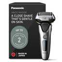 Panasonic ARC5 Electric Razor for Men Face, Wet & Dry Shavers with Foil Shaver, Pop-up Trimmer, Ultra-Fast 5-Blade, Smart Shave Sensor, 16D Flexible Pivoting Head - ES-ALV6HS (Silver)