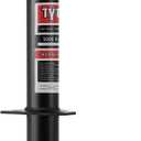 TYT Heavy Duty 5000lbs A-Frame Trailer Jack with 15" Top-Wind Vertical Travel, Black Sandblast Coating, and Foot Plate for RVs, Boat, Utility, and Camping Trailers