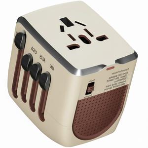 International Travel Adapter Voltage Converter, International Travel Adapter Voltage Converter to Step Down 230V to 120V for Hair straighteners