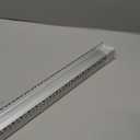 inShareplus Plaster-in LED Channel, 3.3ft/1M 6Pack LED Aluminium Channel with Milky Diffuser, Trimless Recessed Single-Sided Aluminum Profile LED Strip Diffuser for Under Cabinet and Corners of Wall, single-edge-6-pack
