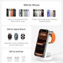 Anlmz 3 in 1 Charging Station for iPhone - Wireless Charger for Apple Products Multiple Devices - Charging Dock Stand for AirPods (for iPhone 17 16e 16 15 14 13 pro 12 11 X Max)