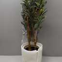 Artificial Fake Olive Tree 4FT Tall 1Pack Faux Silk Olive Tree for Home Living Room Office Decor Faux Artificial Plants Indoor Fake Potted Plants with Fruit & Free Moss