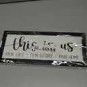 This is Us Our Life Our Story Our Home Wall Decor:Rustic Family Signs Wall Decor for Living Room Inspiration Wall Art Farmhouse Country Family Plaques for Home Entryway Decor Framed 6" x 14.5"