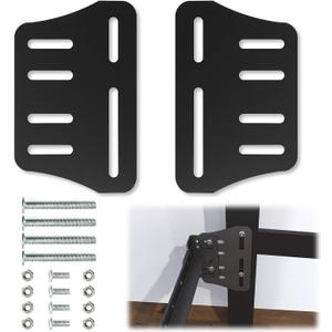 2 PCS Bed Frame Brackets Modi-Plate Bed Frame Adapter/Connector, Heavy Duty Bed Frame Modification to Connect Headboard Footboard (Full)