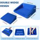 Foam Heel Protectors for Pressure Sores, Foot Elevation Pillow Ankle, Heel Protector for Bed Sores, Offloading Pillow Heels Cushions for Heel Pain Relief, Foot Elevator Wedge Pillow for Sleeping