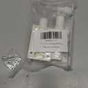 2 Pack Sliding Patio Door Foot Kick Lock, A Secondary Childproof Additional Security, Universal Fits for Any Sliding Door and Window Top or Bottom Rails, White