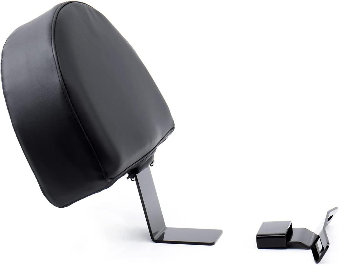 MoKitDora Driver Backrest Rider Back Rest PU Pad for Harley Softail Heritage FLSTC Fat Boy FLSTF 2007-2017