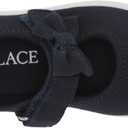 The Children's Place girls Uniform Bow Strap Canvas Sneakers, 5 Toddler