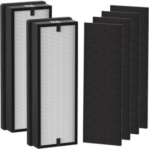 HFD300 Replacement Filter Compatible with Honeywell Air Genius 3,4,5,6 Series Air Cleaner Purifiers Models HFD300 HFD310, HFD320, HFD360, HFD314, HFD323CV1, 2 x HEPA & 4 x Activated Carbon Filter HFD300 Replacement Filter Compatible with Honeywell Air Genius 3,4,5,6 Series Air Cleaner Purifiers Models HFD300 HFD310, HFD320, HFD360, HFD314, HFD323CV1, 2 x HEPA & 4 x Activated Carbon Filter