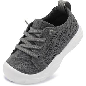 JIASUQI Toddler Shoes for Boys Girls Slip on Sneakers Wide Toe Walking Shoes Toddler Sock Shoes