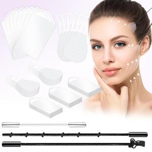 Neck Lift Tape Face Lift Tape 200PCS Face Tape Neck Tape Lifting Invisible Face Tape Lifting Invisible Bands Instant Facelift Tape for Wrinkles, Double Chin, and Sagging Skin