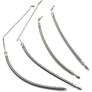 Trim Tilt Hydraulic Ram Cylinder Hose Kit For Mercruiser Alpha One with Trim Cylinder(15-9/16") & Bravo 1 2 3 X, 9B-104 & 9B-121 Trim Cylinders, Replace # 32-99904Q 32-864589 32-864588