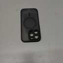 TOCOL Magnetic for iPhone 14 Pro Case, Compatible with Magsafe, Upgraded Full Camera Protection, Drop Protection, Translucent Matte Back Bumper Phone Cover 6.1-Inch (Black)