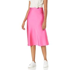 The Drop Women's Maya Silky Slip Skirt, Size XS,Pink