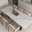 Extra Wide White Marble Contact Paper 48x197 inch Marble Peel and Stick Wallpaper Removable Self-Adhesive Waterproof Vinyl Wrap Modern Decorative Wall Paper for Bathroom Kitchen Countertop