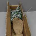 Mini Artificial Christmas Tree Desktop Xmas Party Decoration with Flocked Snow Effect Realistic Tabletop Prop for Home Office Festive Display