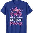 Daddy Of The Birthday Princess Birthday Girl Kid Family T-Shirt XL