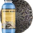 Brass Patina Solution  Brass Black Metal Finish to Blacken, Copper, Bronze Parts  Black Patina for Brass  3.5 OZ