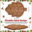 Pine Cones Charcuterie Boards Wooden Funny Cutting Board 12.6 x 15.7inch Acacia Wood Boards Cute Serving Tray for Fruit Bread Salad Vegetables Snack Dessert