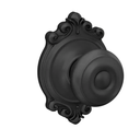 Schlage F10 GEO 622 BRK Georgian Door Knob with Brookshire Trim, Hall & Closet Passage Lock, Matte Black