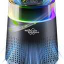 MSB5 Air Purifiers for Bedroom, H13 True HEPA Air Purifier for Home Room Office, 20dB Quiet Air Cleaner with Sleep Mode Colorful Night Light for Pets Dander Pollen Mold (Black)