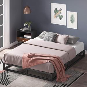 ZINUS Joseph 6 inch Metal Platform Bed Frame, Mattress Foundation, Wood Slat Support, No Box Spring Needed, Sturdy Steel Structure, Queen