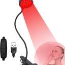 Red Light Therapy for Face and Body, 18 LEDs 660nm Red and 850nm Near Infrared LED Red Light Therapy Light with Angle Adjustable and Clip, Suitable for Body at Home Skin Care Pain Relief