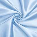 VACVELT Charmeuse Satin Fabric by The Yard, 60 Inch Wide Baby Blue Satin Fabric Shiny & Soft Cloth Fabric, Silky Satin Fabric for Bridal Dress, Wedding Decorations, Crafts, Sewing, Draping (5 Yards)